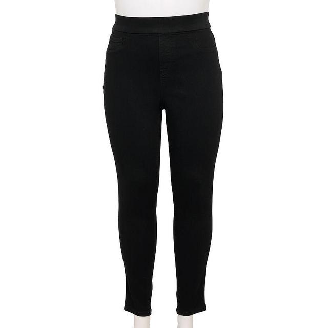 Plus Size Nine West Pull-On High-Waisted Skinny Jeggings, Womens Product Image