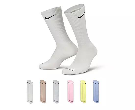 Nike Men's Large Everyday Plus Cushioned Crew Socks 6 Pairs Product Image