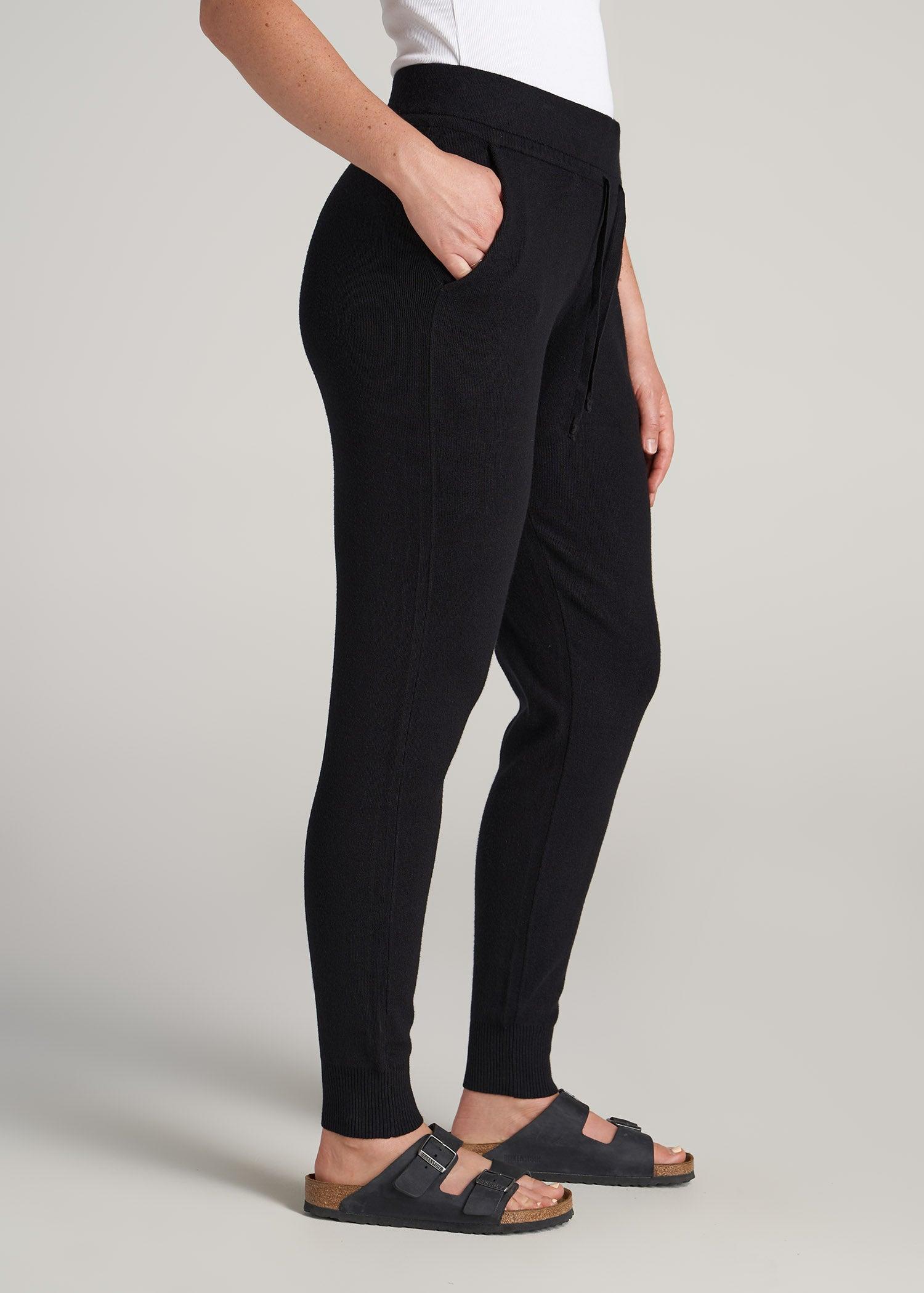 Women's Tall Knit Lounge Jogger in Black Female Product Image