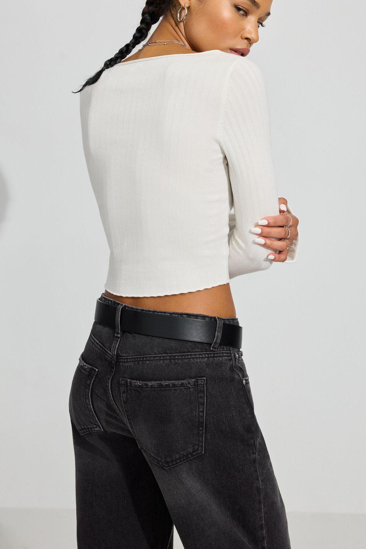 Bodycon Scoop Neck Sweater Product Image