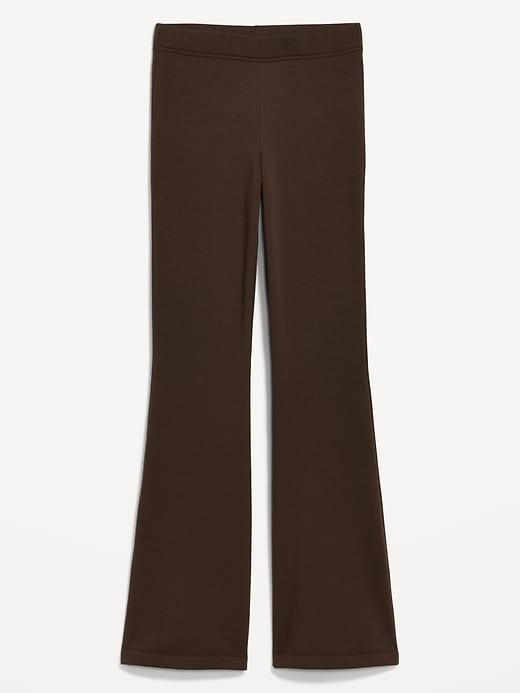 High-Waisted Fleece-Lined Flare Leggings Product Image