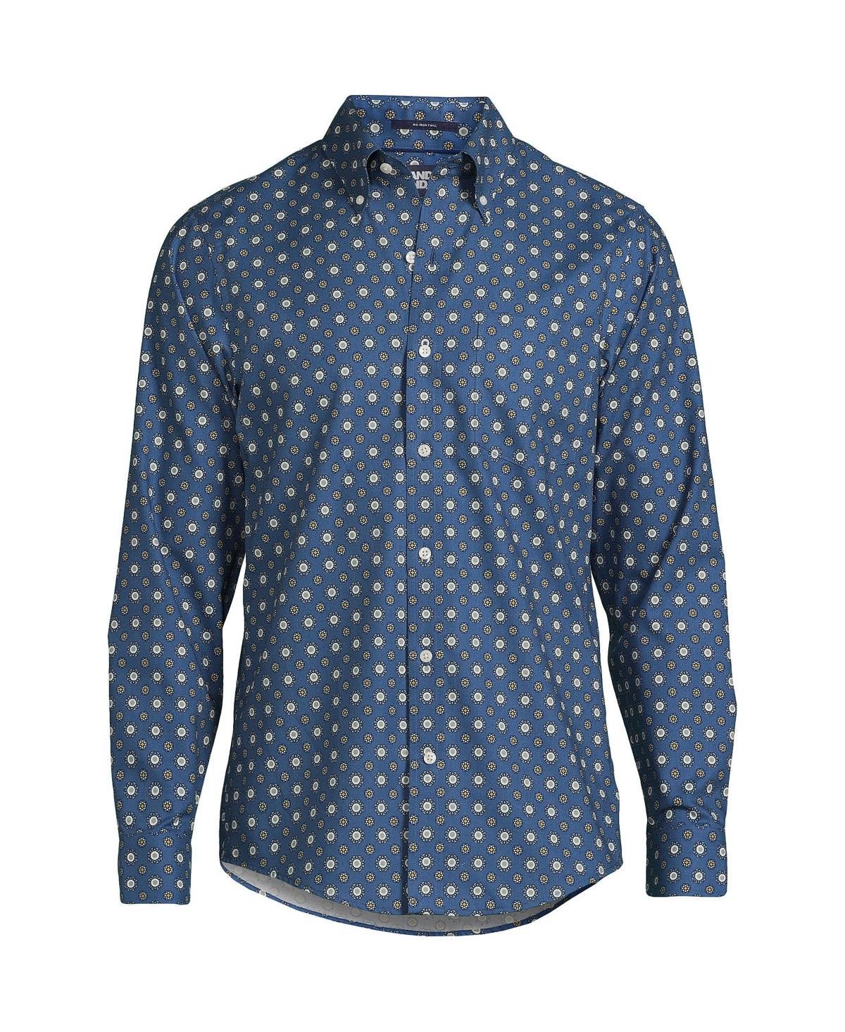 Lands End Mens Traditional Fit No Iron Twill Shirt Product Image