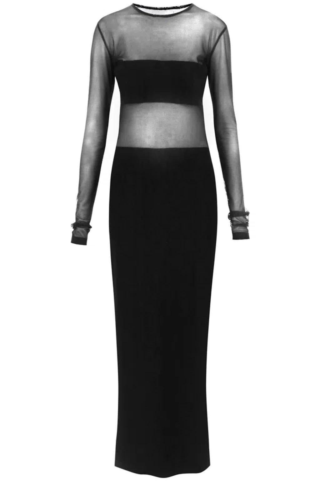 NORMA KAMALI Dash Dash Maxi Dress In Black Product Image