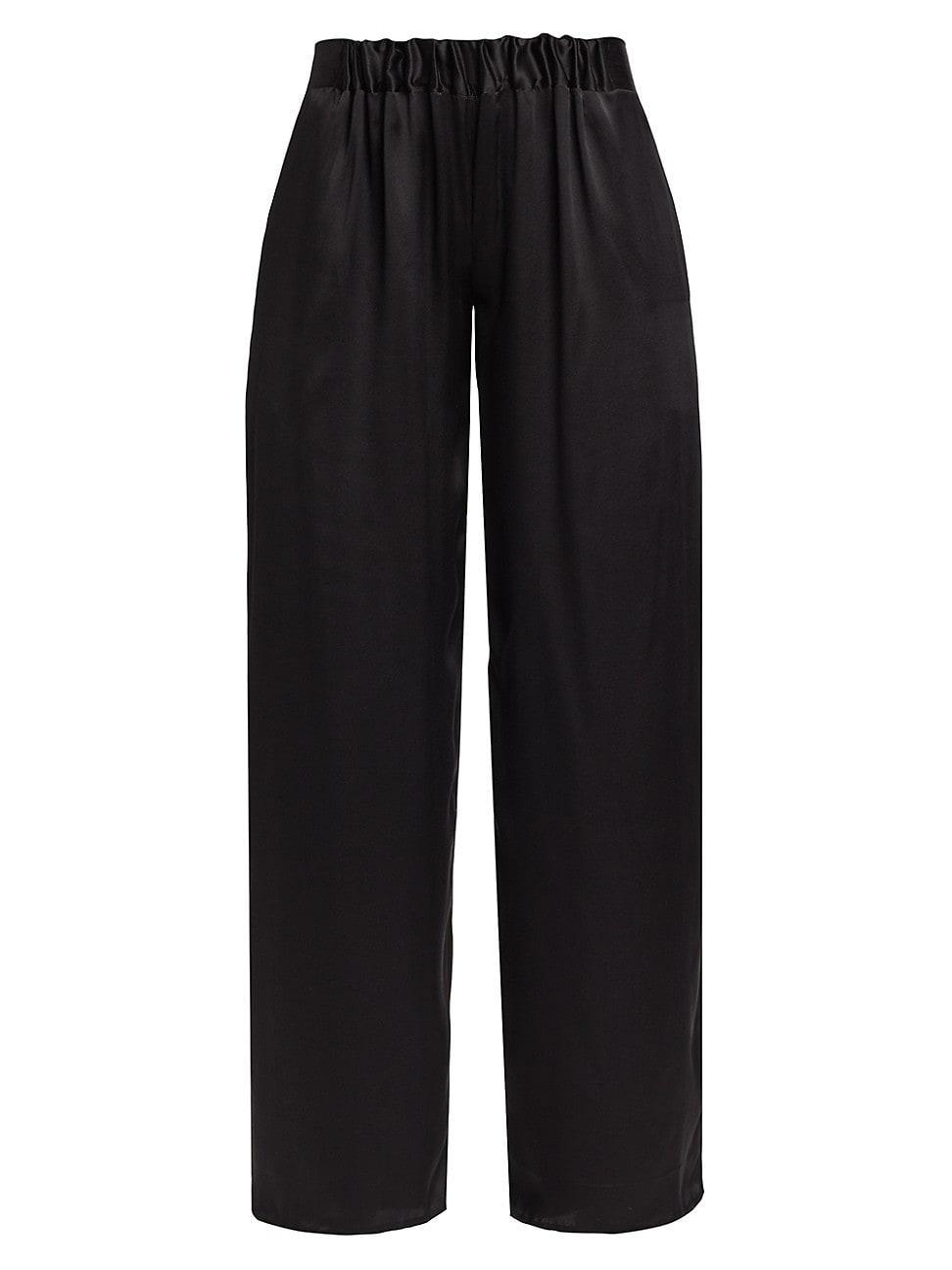 Womens Silk Palazzo Trousers Product Image