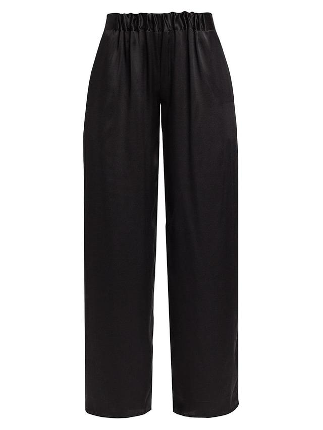 Womens Silk Palazzo Trousers Product Image