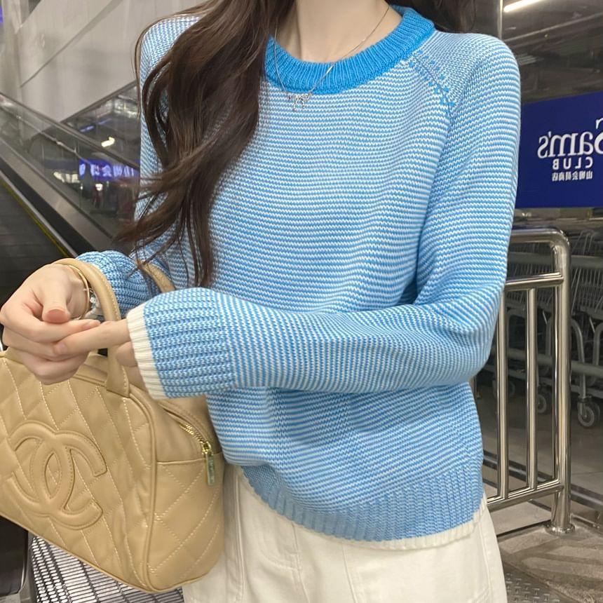 Crewneck Striped Sweater Product Image