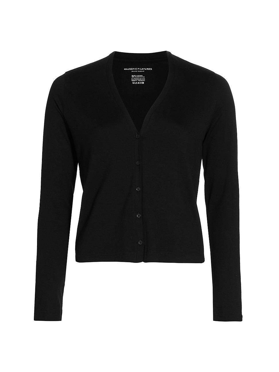 Womens Soft Touch V-Neck Cardigan Product Image