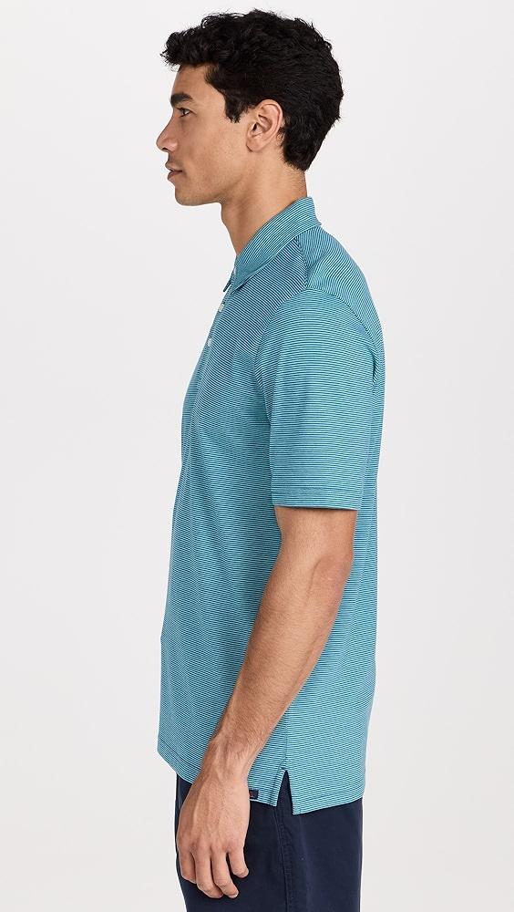 Faherty Short Sleeve Movement Pique Polo | Shopbop Product Image