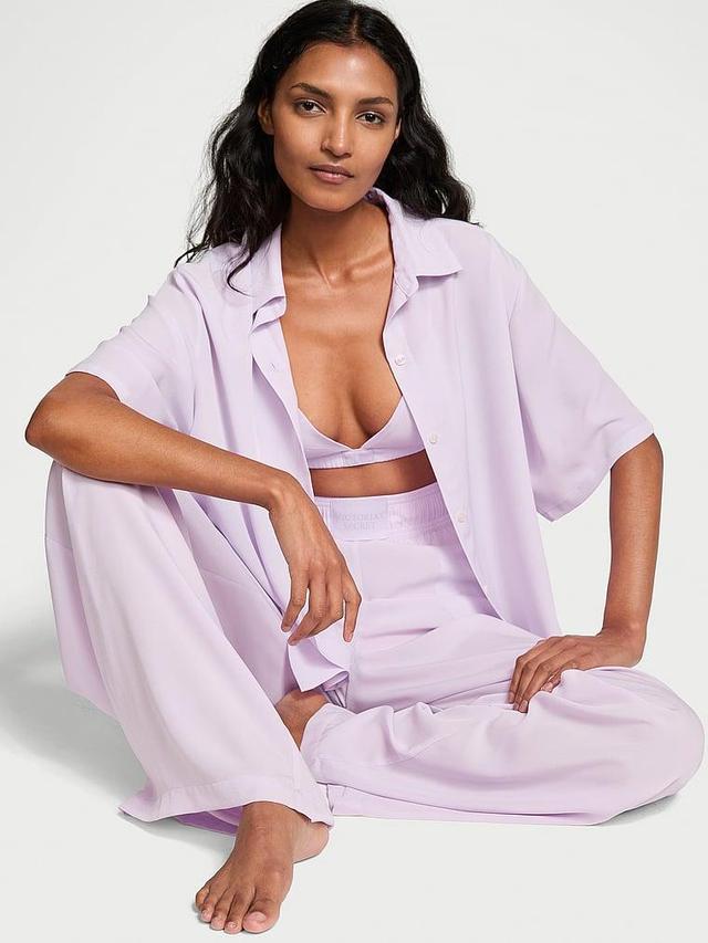 Luxe Crepe Long Pajama Set Product Image