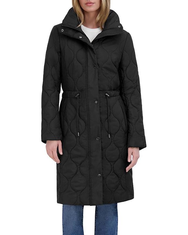 Tahari Maggie Quilted Coat with Hood Product Image