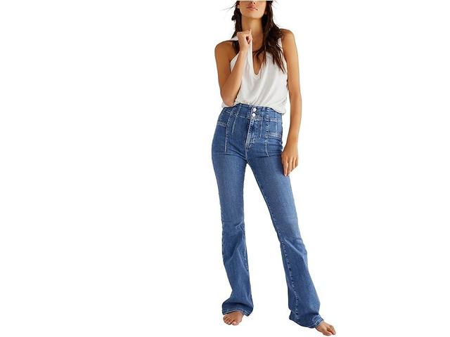 Free People We The Free Jayde Flare Jeans (Sunburst ) Women's Jeans Product Image