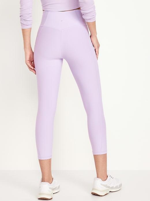 High-Waisted PowerSoft Crop Leggings Product Image