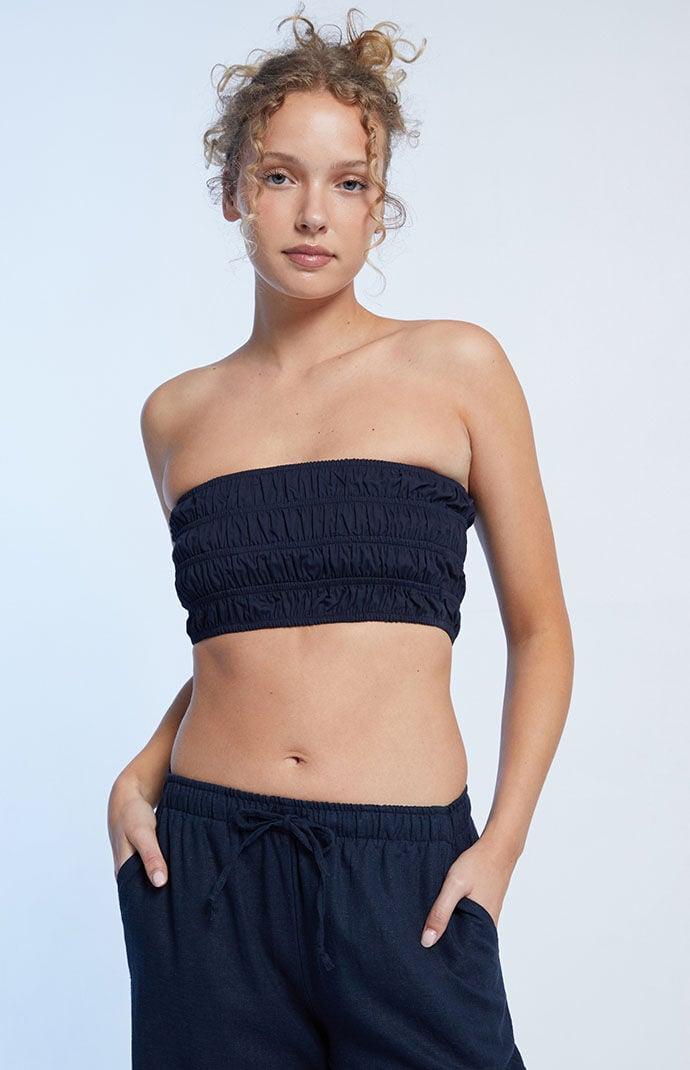 Women's Ruched Tube Top Product Image