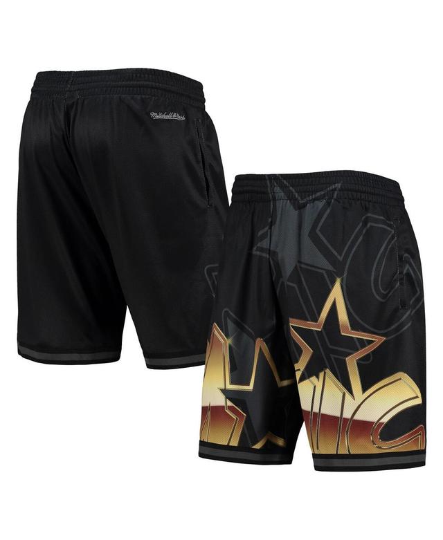 Mens Mitchell & Ness Black Orlando Magic Big Face 4.0 Fashion Shorts Product Image