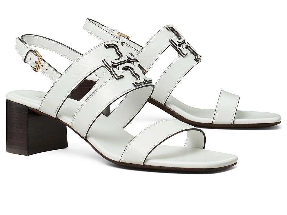 Tory Burch 55 mm Ines Mid Heel Sandals (Gardenia) Women's Sandals Product Image