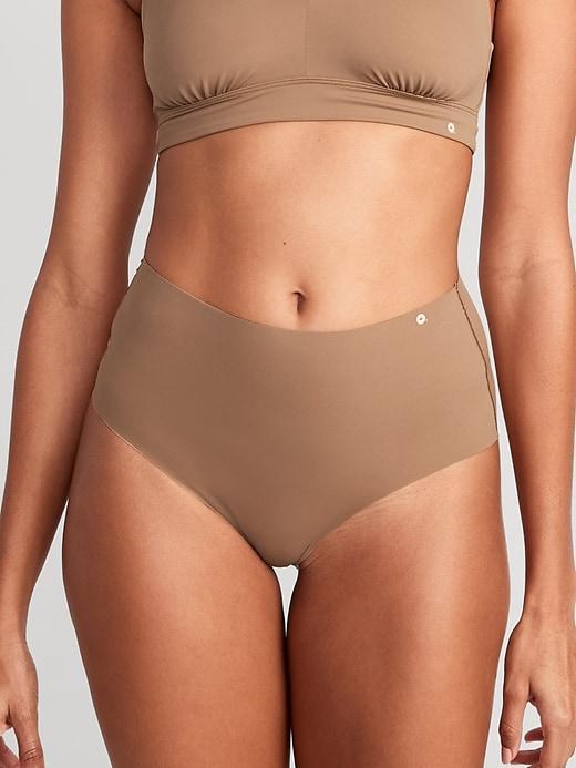 High-Waisted No-Show Brief Underwear Product Image