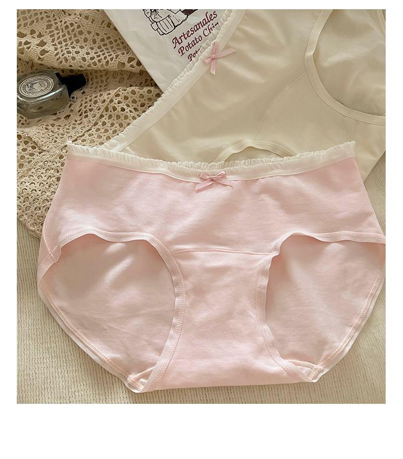 Plain Bow Bikini Panties Product Image