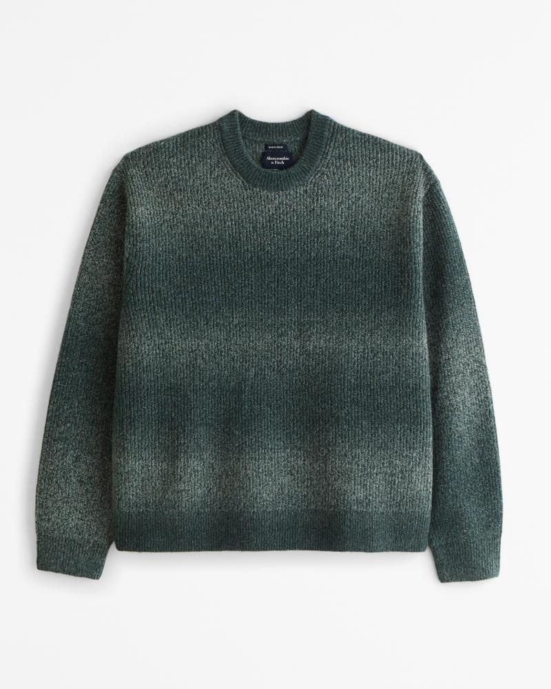 Oversized Marled Crew Sweater Product Image