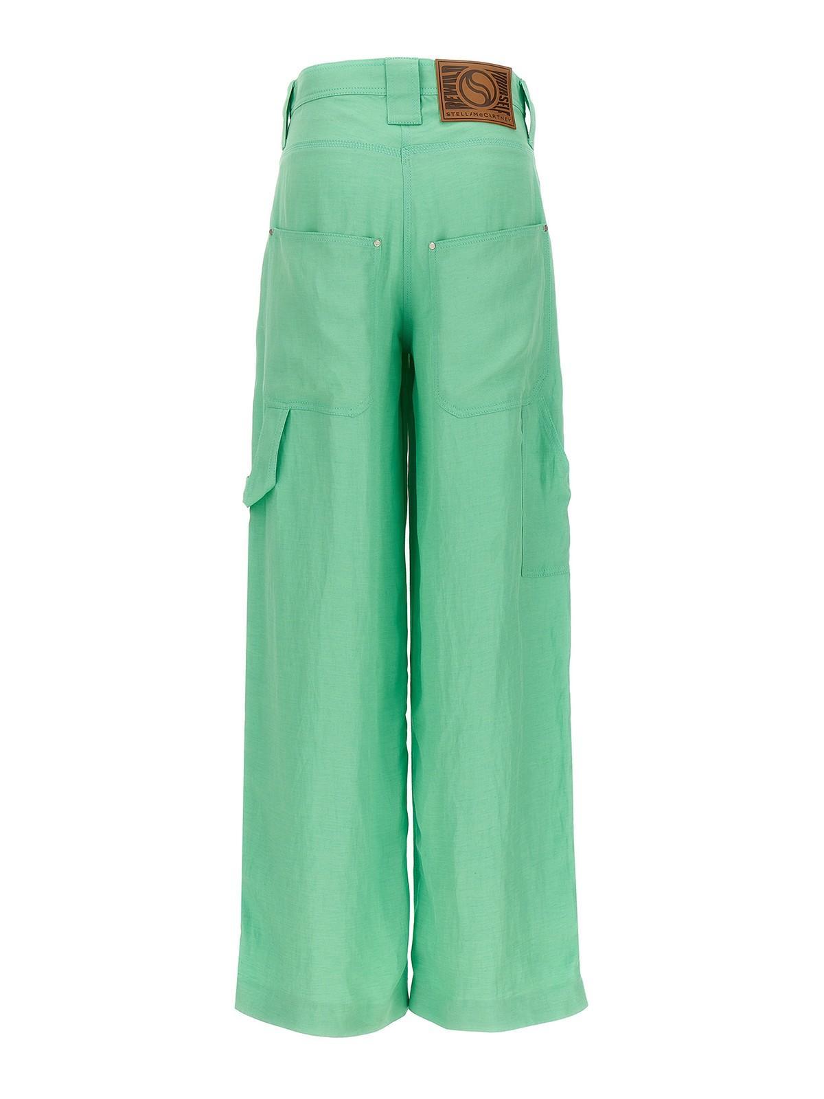 Twill Pants In Light Green Product Image