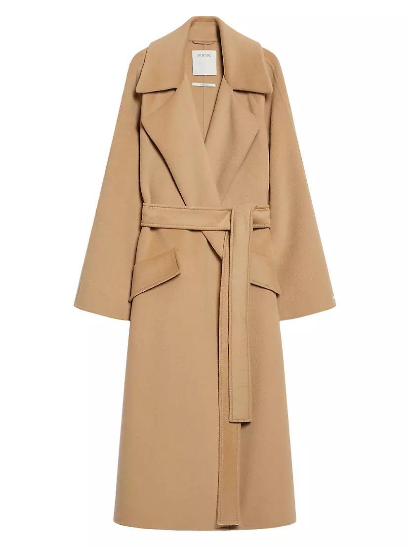 Wool-Cashmere Belted Long Coat Product Image