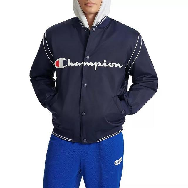 Mens Champion Varsity Bomber Blue Product Image