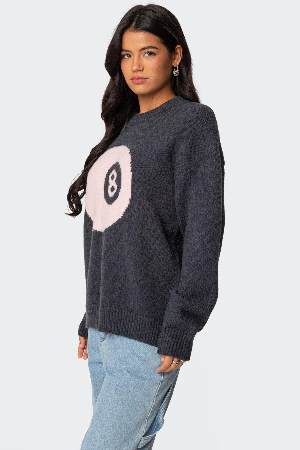 Magic 8 Oversized Chunky Knit Sweater Product Image