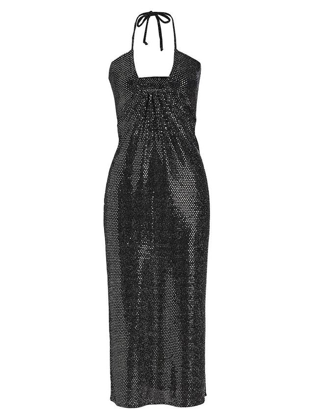 Womens Tal Sequin-Embroidered Midi-Dress Product Image