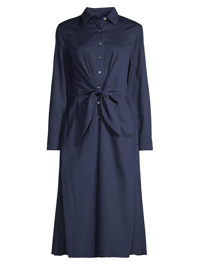 NIC+ZOE Jessie Long Sleeve Tie Waist Shirtdress Product Image