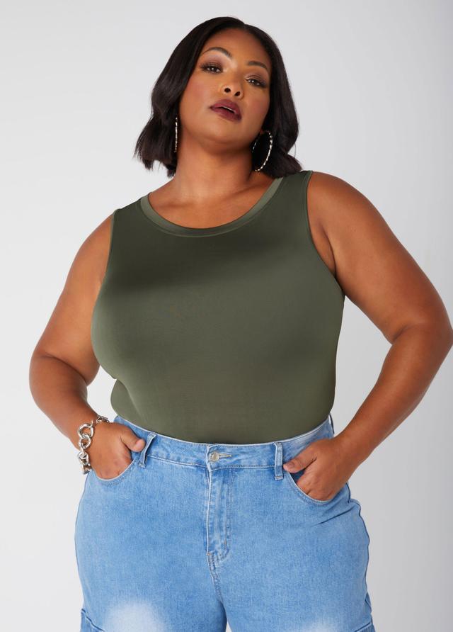 Plus Size The Basic Knit Cami Ashley Stewart Product Image