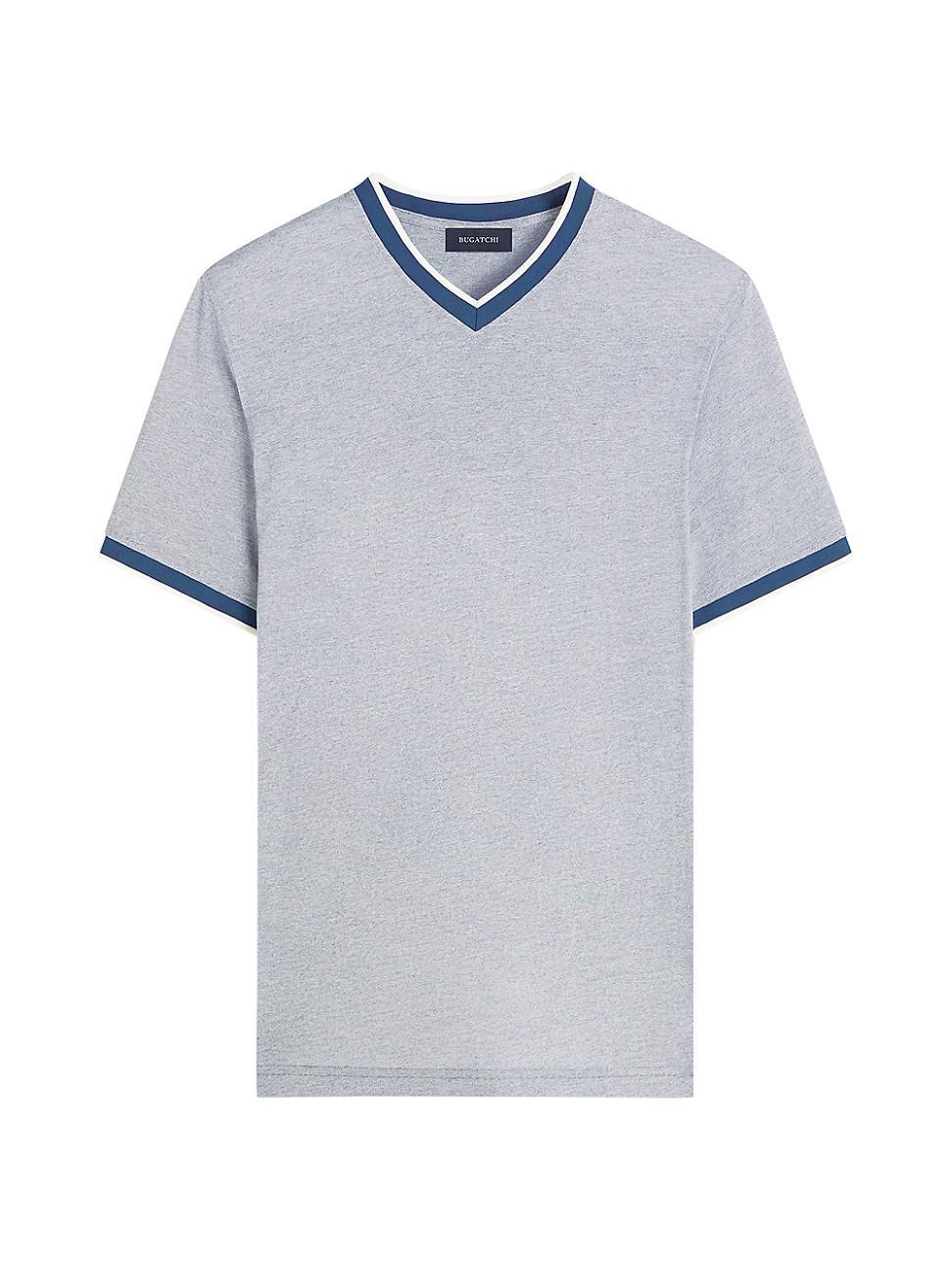 Mens Cotton-Blend V-Neck T-Shirt Product Image