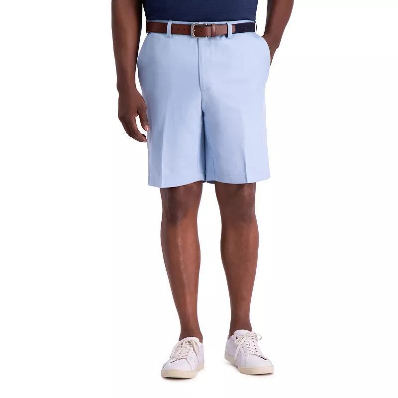 Mens Haggar 9.5 Cool 18 PRO Straight-Fit Solid Oxford Stretch Flat-Front Shorts Product Image