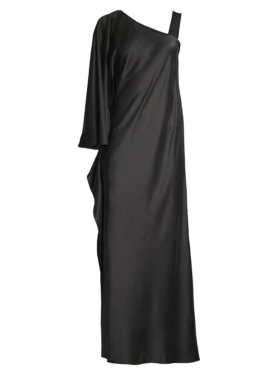 Womens Grace One-Shoulder Silk Gown Product Image