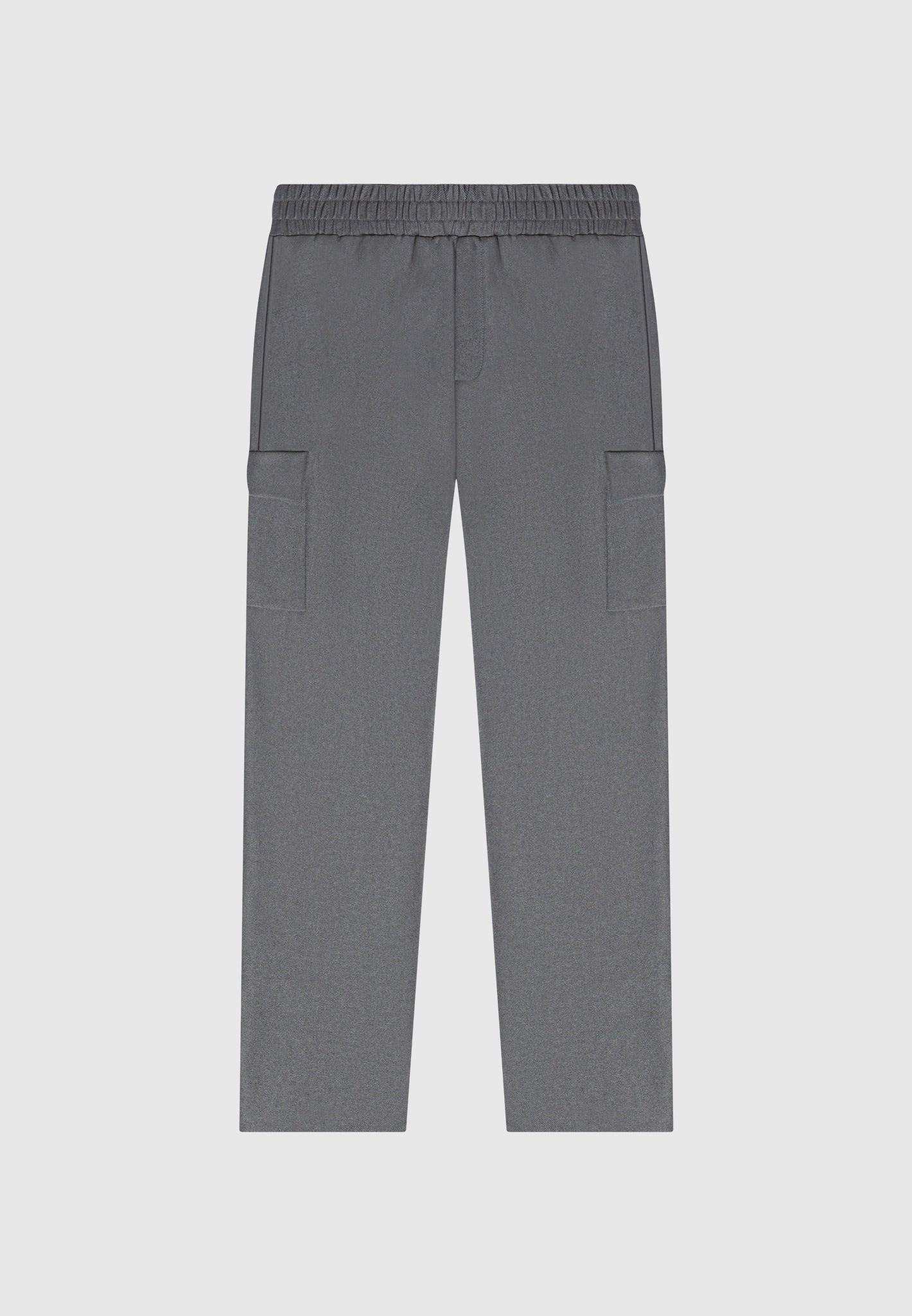 Angular Pocket Cargo Pants - Grey Marl Male Product Image