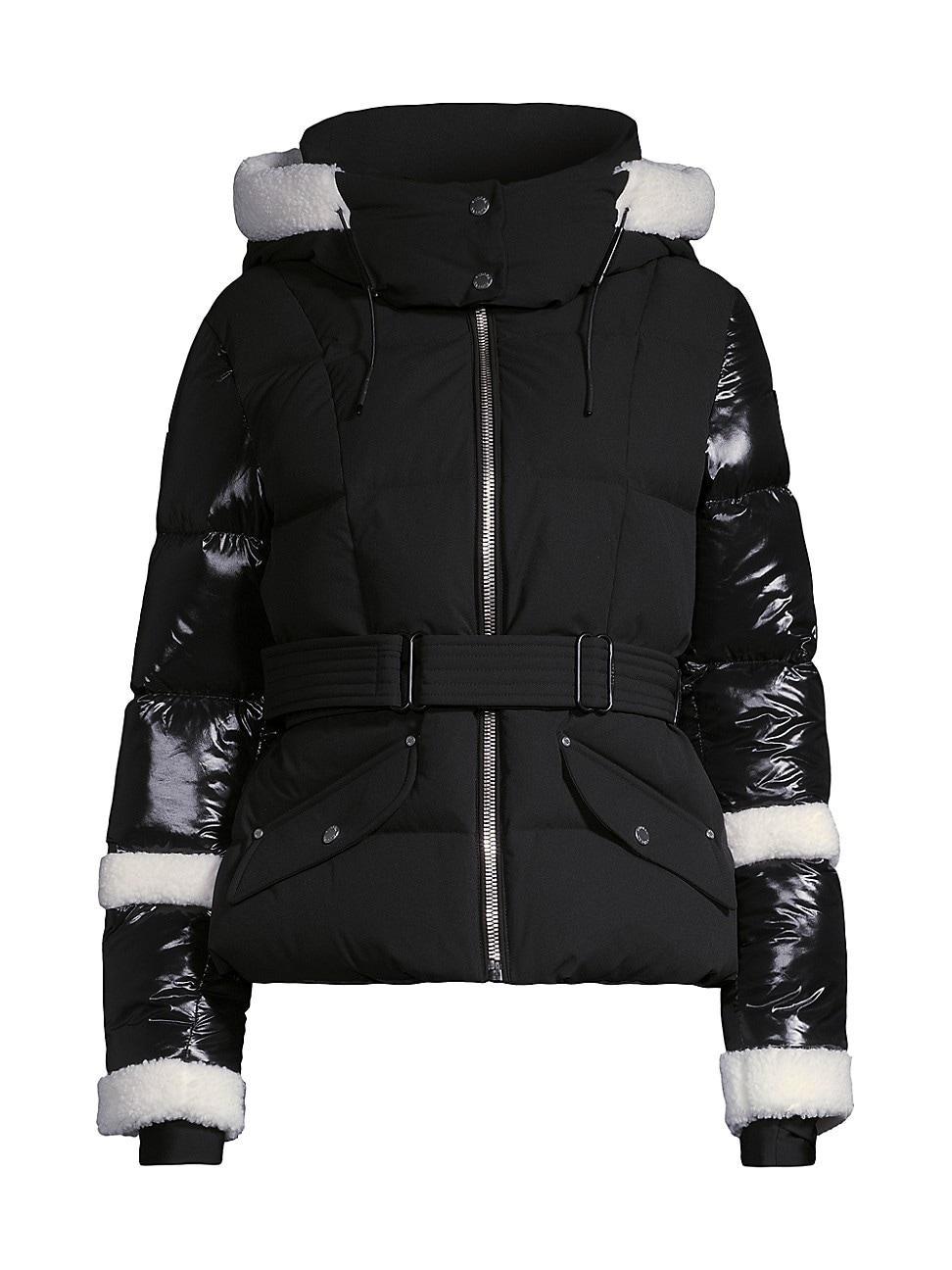 Womens Audrey Belted Down Puffer Jacket Product Image