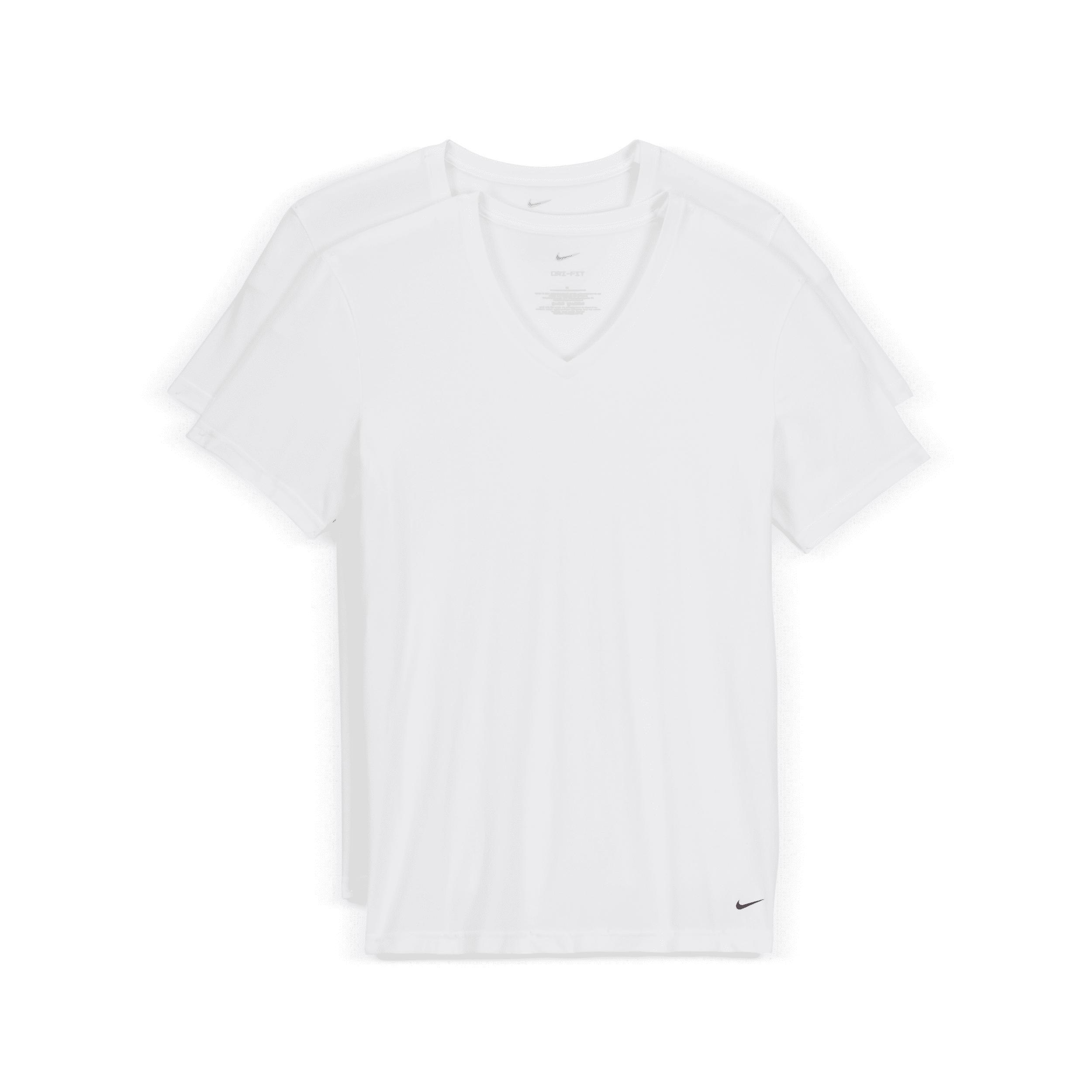 Nike Dri-FIT Essential Cotton Stretch Slim Fit V-Neck Undershirt (2-Pack) Product Image