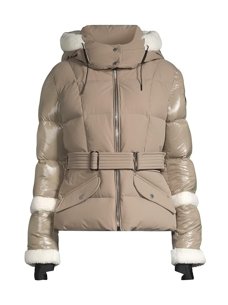 Womens Audrey Belted Down Puffer Jacket Product Image