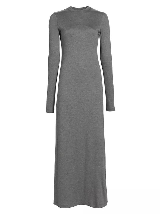 Long-Sleeve Jersey Maxi Dress Product Image