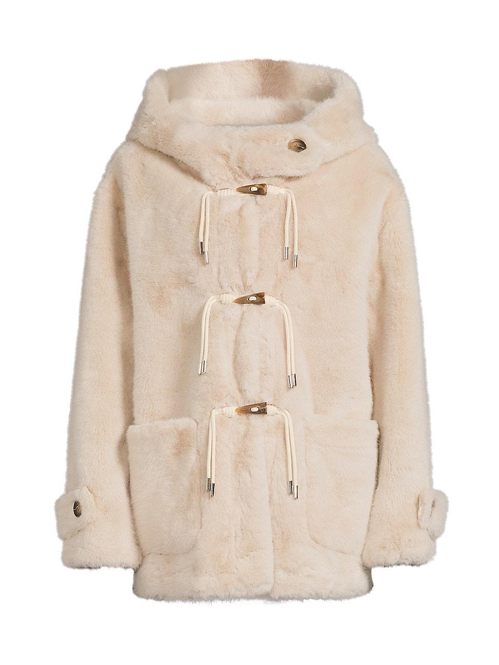 Womens Rosie Faux-Fur Coat Product Image