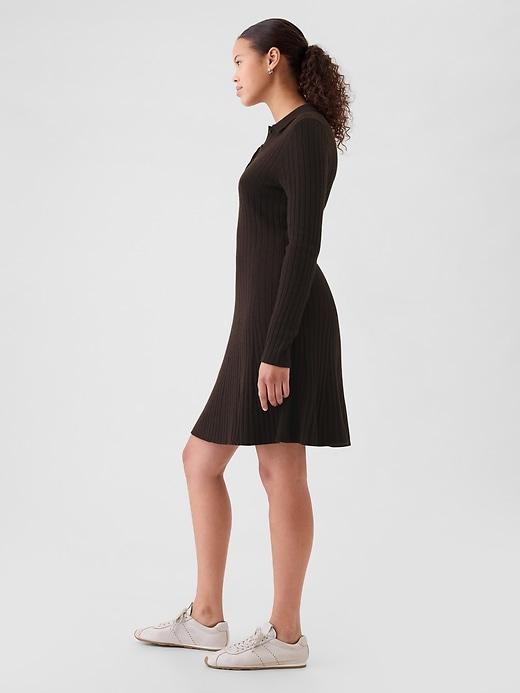 CashSoft Polo Mini Sweater Dress Product Image