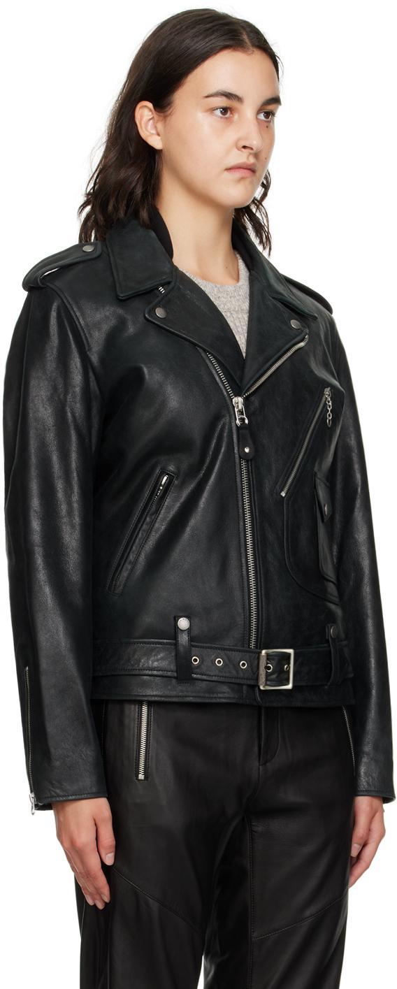 RAG & BONE Black Dallas Leather Jacket Product Image