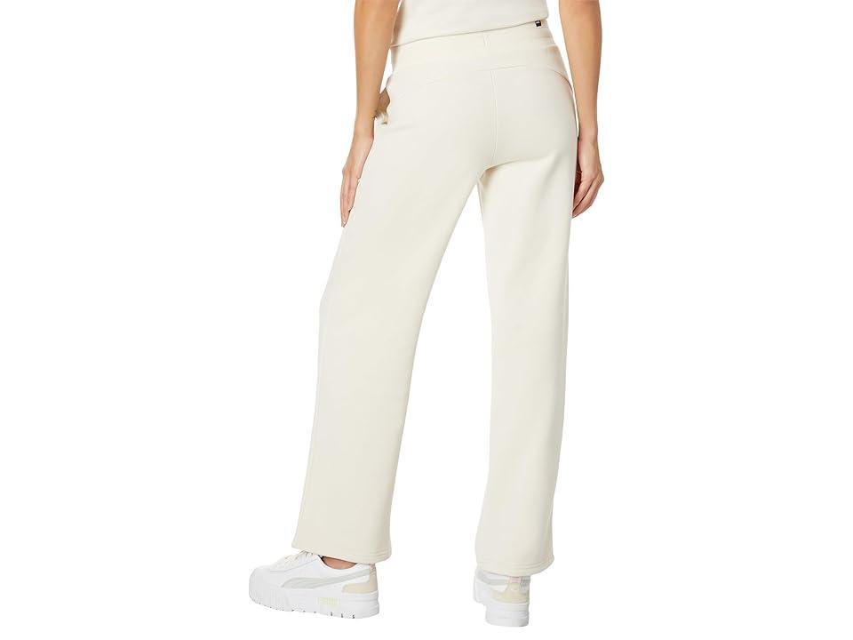 PUMA Essentials+ Small Logo Straight Leg Fleece Pants (Alpine Snow) Women's Clothing Product Image