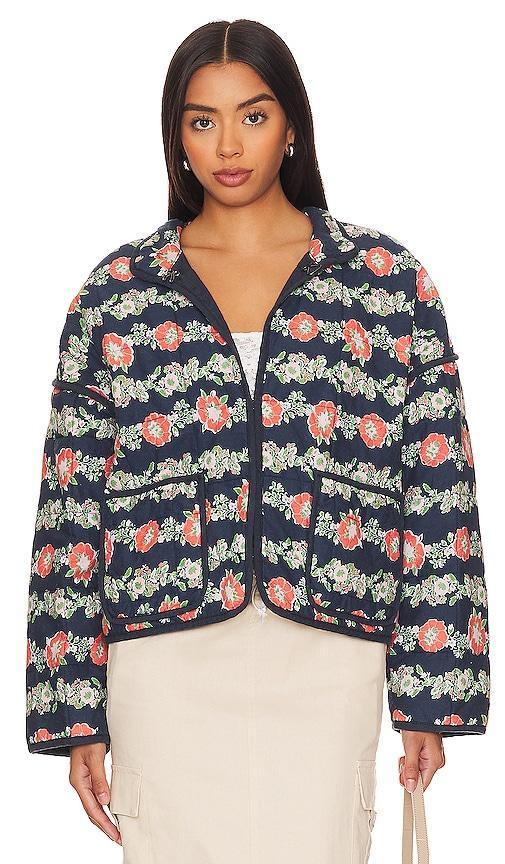 Free People Chloe Quilted Floral Jacket Product Image