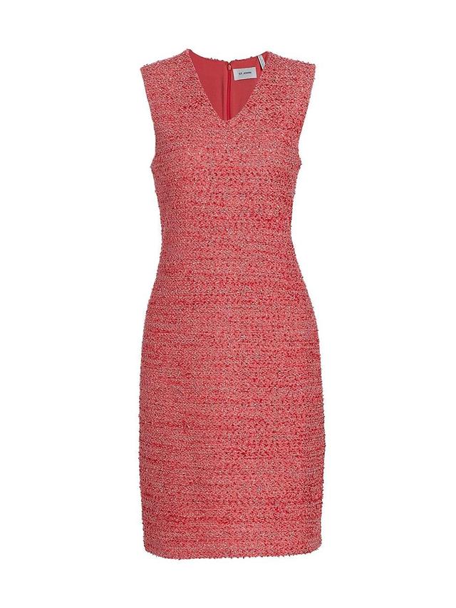 Womens Evening Tweed Sleeveless Minidress Product Image