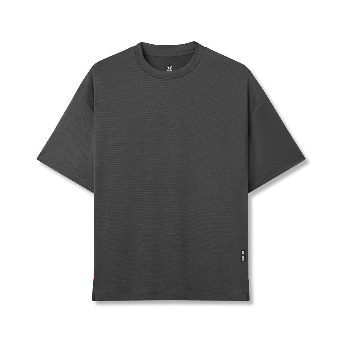 0822. AeroSilver® Oversized Tee - Space Grey Product Image