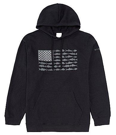 Columbia PFG Big  Tall Fish Flag Hoodie II Hoodie Product Image