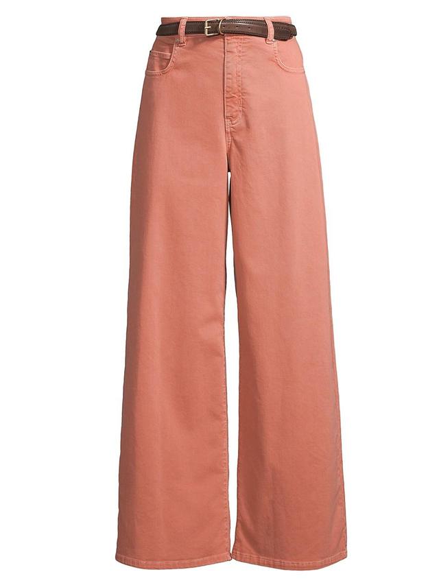 Womens Medina Mid-Rise Wide-Leg Jeans Product Image