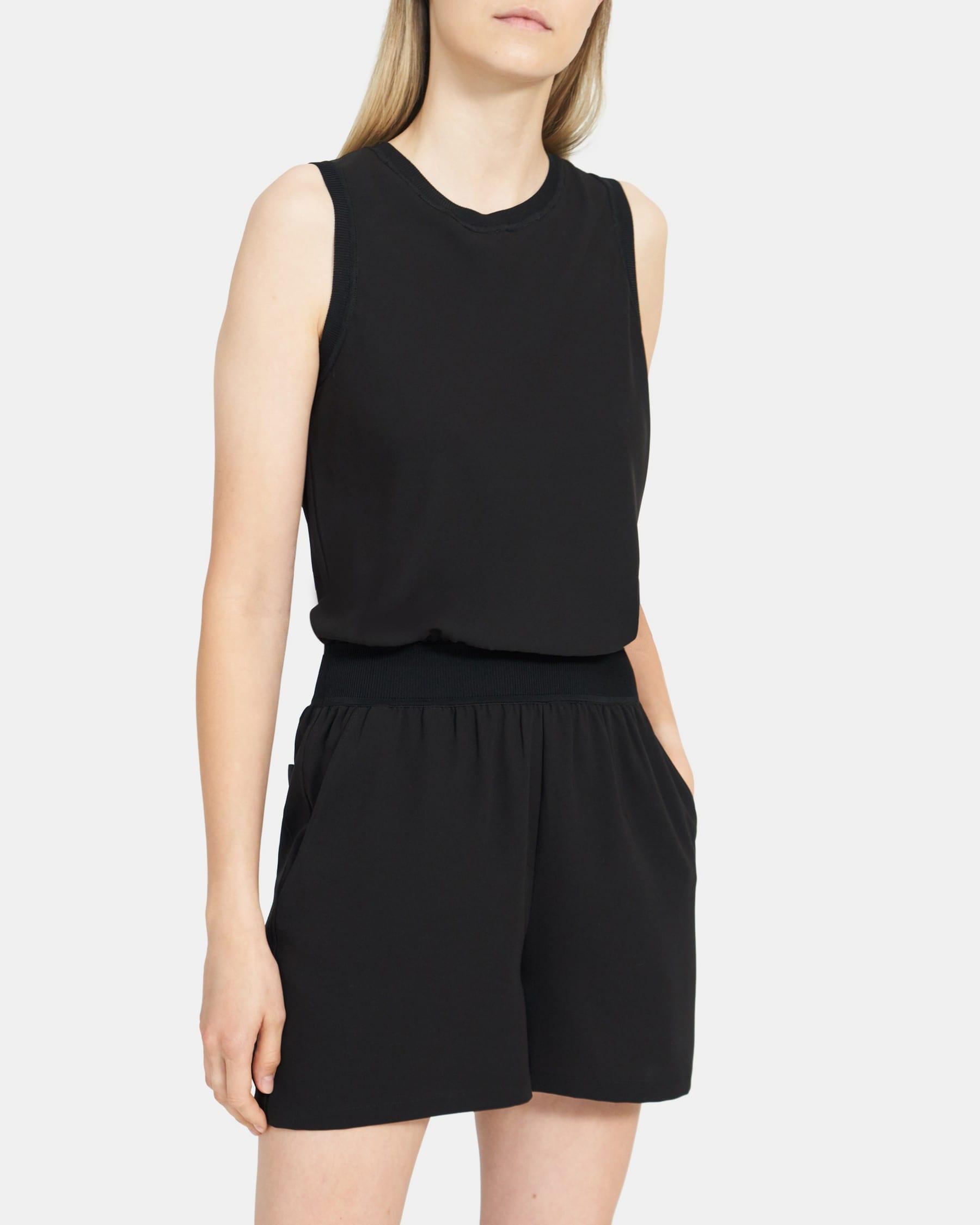 Lewie Romper in Crepe Product Image