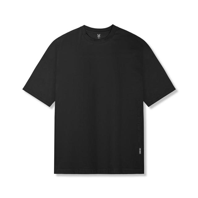 0824. Supima® Oversized Tee - Black Product Image