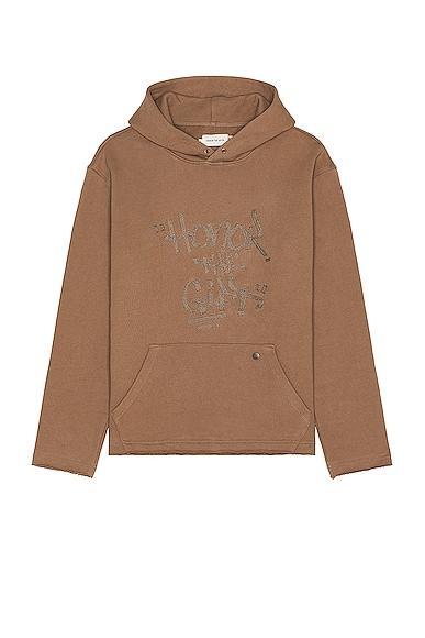 Honor The Gift Script Hoodie in Light Brown - Brown. Size XL/1X (also in ). Product Image