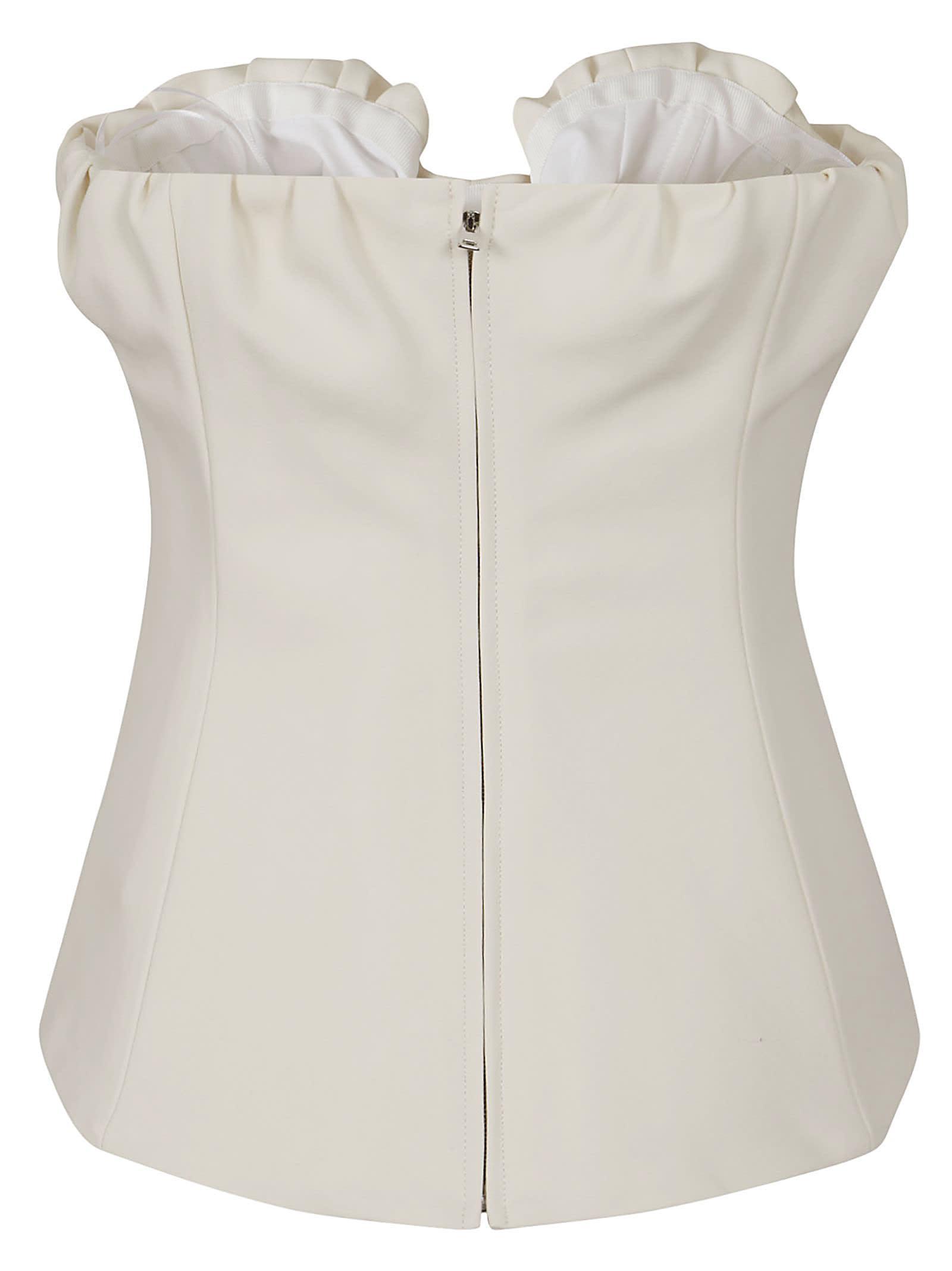 Corset Top In White Product Image